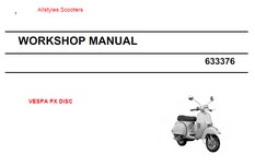 Manuel atelier Piaggio PX